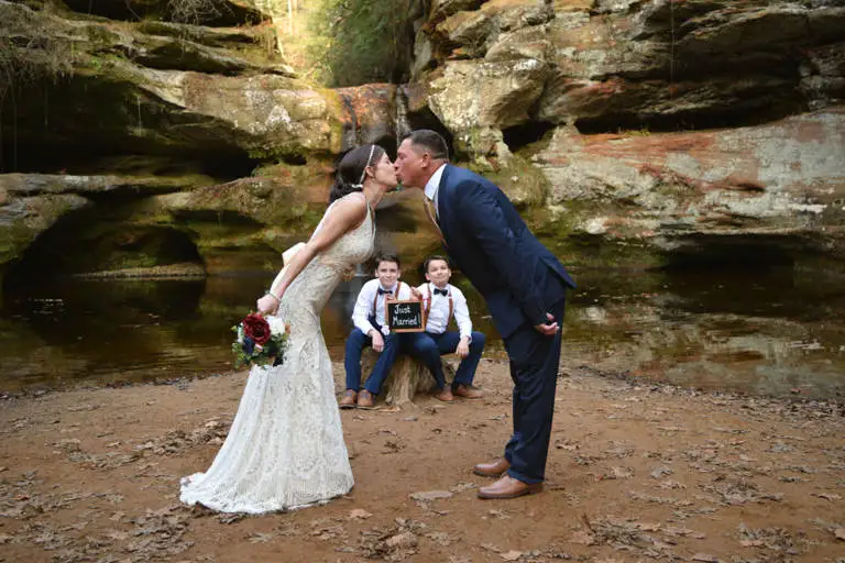 Hocking Hills Intimate Wedding By The Falls